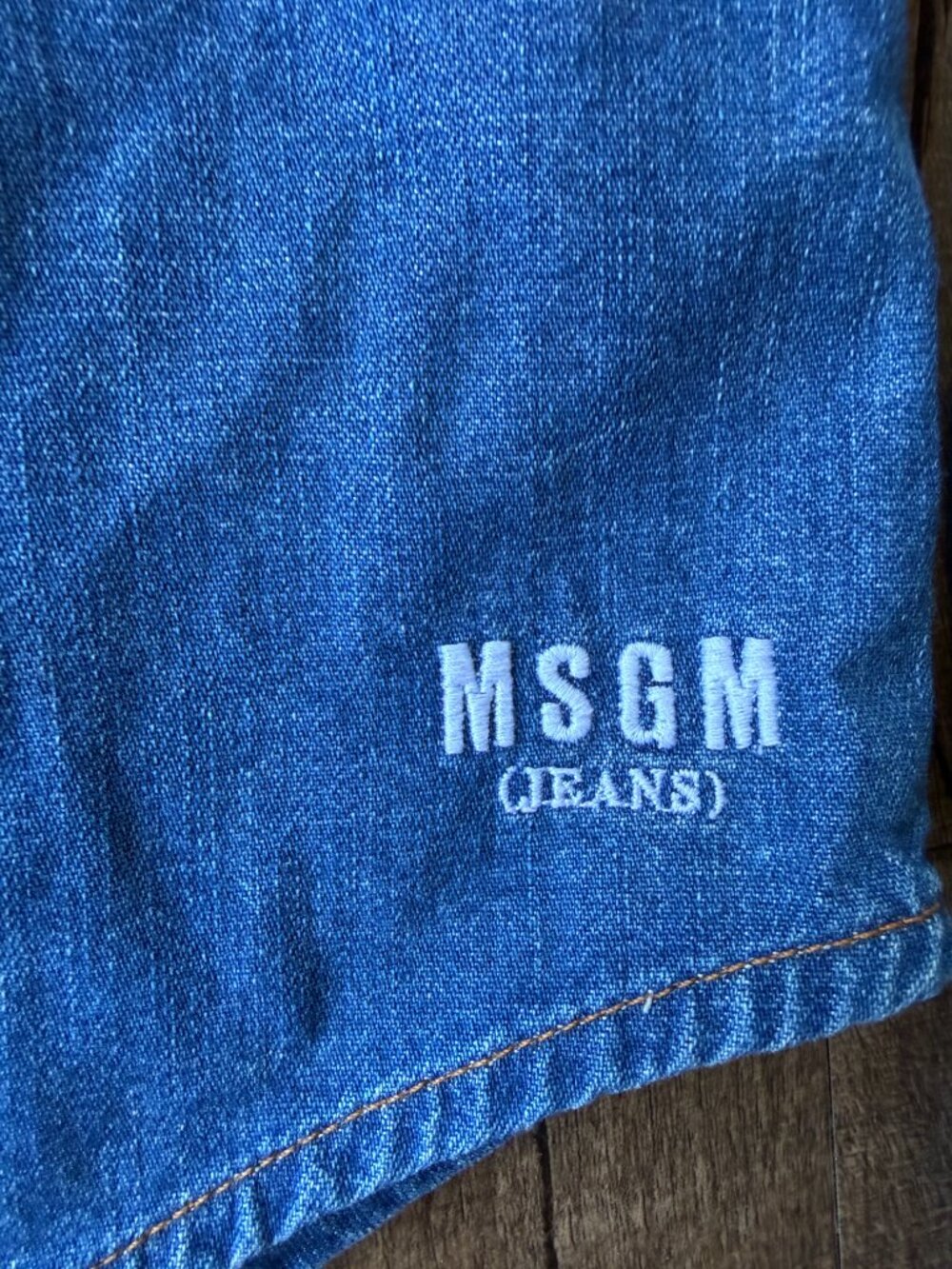 MSGM fringed Western denim shirt, Size 38IT or US4 - Picture 9 of 13